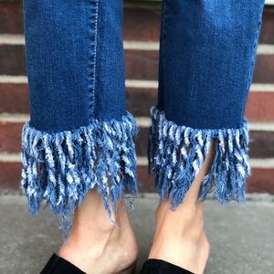 Gianni Bini Fringe Jeans